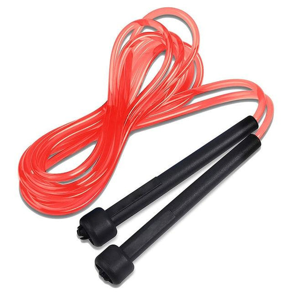 Cuerda para Saltar de Velocidad con Mango Delgado - PVC Transparente Premium