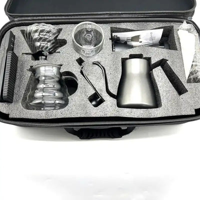 Kit Completo de Café Manual: Molinillo, Hervidor de Vidrio Doble Capa y Báscula Electrónica - Image 14