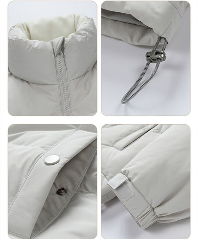 Chaqueta de Plumón de Pato Blanco para Hombre - Abrigo Grueso - Image 13