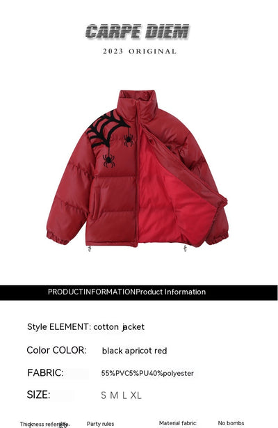 Chaqueta Acolchada de Cuero PU con Forro de Algodón Grueso para Hombre - Image 7