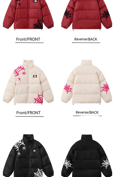 Chaqueta Acolchada de Cuero PU con Forro de Algodón Grueso para Hombre - Image 8