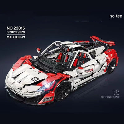 Auto Deportivo Tecnológico de Bloques de Construcción - Modelo Armable Antiestés - Image 8