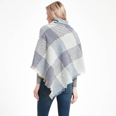 Chal Triangular Mujer a Cuadros Otoño Invierno con Cinta - Image 21