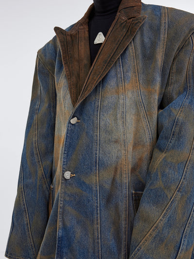 Blazer de Mezclilla Premium - Estilo Contemporáneo de Lujo - Image 9