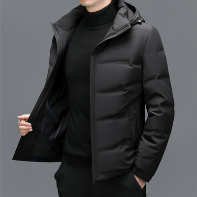 Chamarra de Invierno Versátil para Hombre con Capucha Desmontable - Image 14