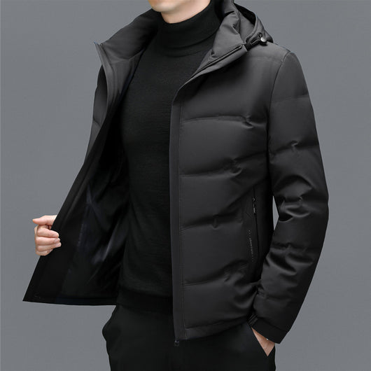 Chamarra de Invierno Versátil para Hombre con Capucha Desmontable - Image 14