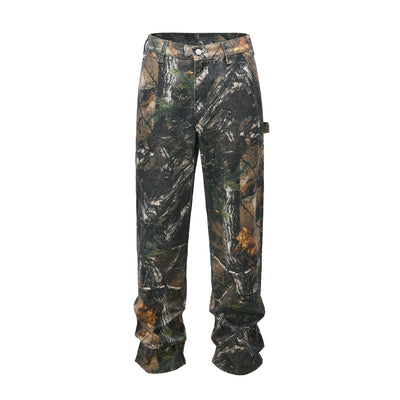 Conjunto Safari Retro Camuflaje Hojas Secas con Pantalón Táctico Estampado Completo - Image 8