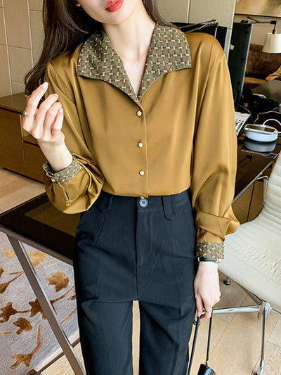 Blusa Retro Estilo Hong Kong - Camisa Manga Larga Versátil y Elegante - Image 8