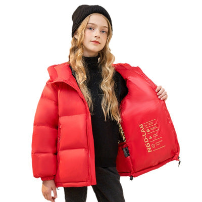Abrigo Acolchado Infantil Invierno - Chaqueta Gruesa Dorada y Negra - Image 15