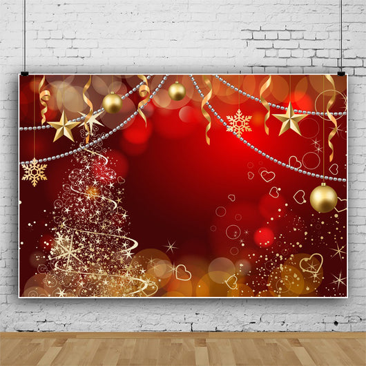 Fondo Navideño Rojo con Copos de Nieve para Fotografía y Video - Image 10
