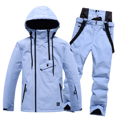 Traje de Esquí Unisex de Color Sólido - Image 19