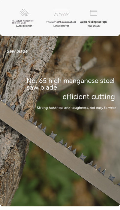 Sierra Plegable Portátil con Mango Ergonómico y Aleación de Aluminio - Image 16