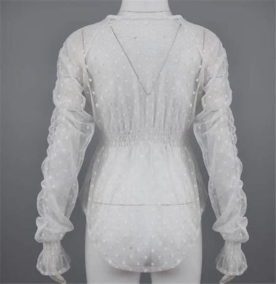 Blusa Blanca Clásica para Mujer - Image 18