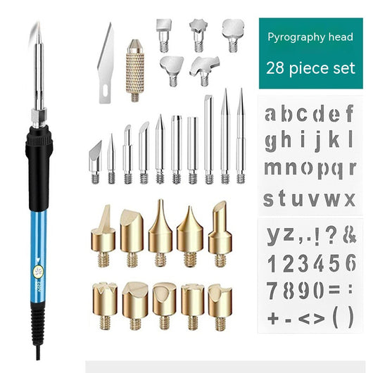 Set de 28 Accesorios para Pirograbado en Calabaza de Madera - Image 10