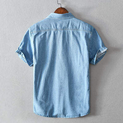 Camisa Chaqueta Denim de Algodón para Hombre - Estilo Verano - Image 13