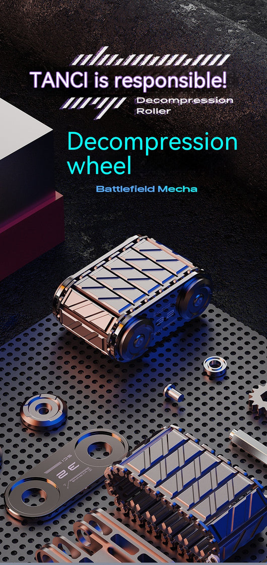 Giroscopio de Mano EDC Tank - Juguete Fidget Metálico Premium con Masaje de Dedos - Image 8