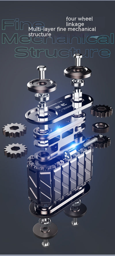 Giroscopio de Mano EDC Tank - Juguete Fidget Metálico Premium con Masaje de Dedos - Image 11