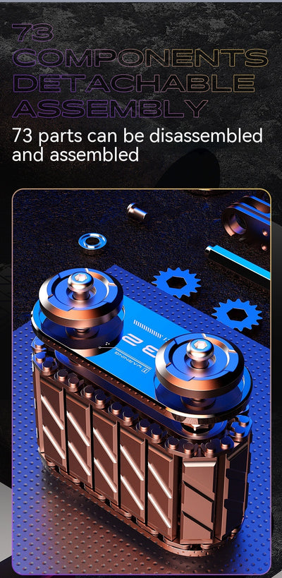 Giroscopio de Mano EDC Tank - Juguete Fidget Metálico Premium con Masaje de Dedos - Image 14