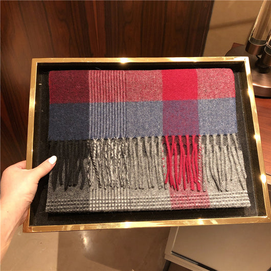 Bufanda Escocesa Edimburgo de Lana y Cachemira Premium para Invierno - Image 50