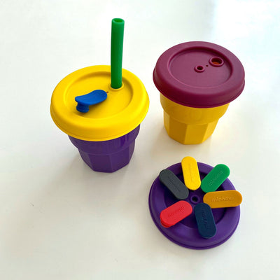 Vaso de Silicona con Pajita para Niños