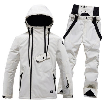 Traje de Esquí Unisex de Color Sólido - Image 23