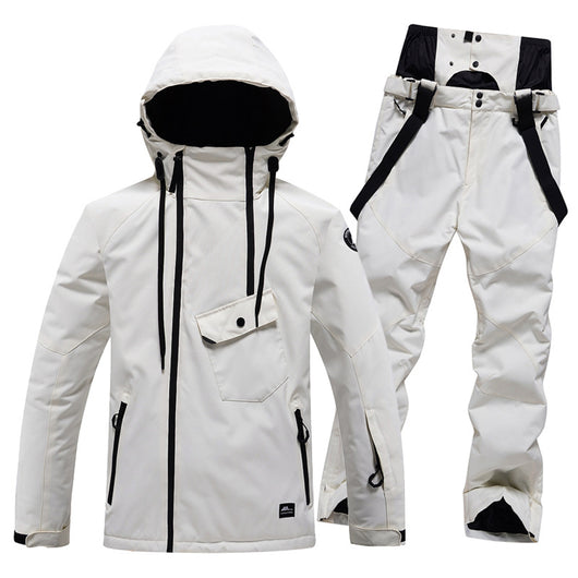 Traje de Esquí Unisex de Color Sólido - Image 23