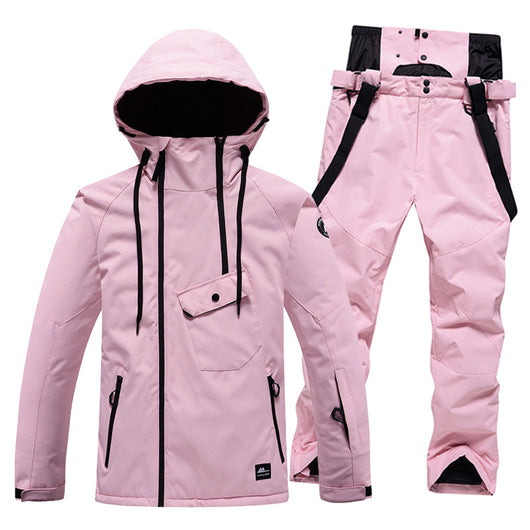 Traje de Esquí Unisex de Color Sólido - Image 24