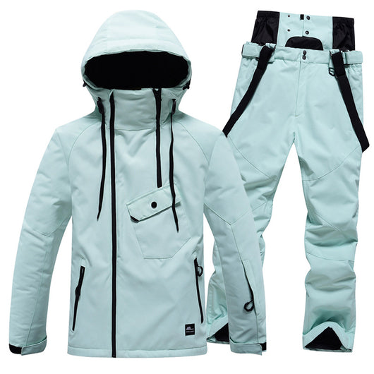 Traje de Esquí Unisex de Color Sólido - Image 30
