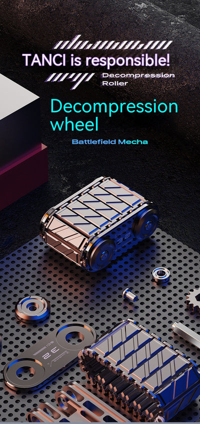 Giroscopio de Mano EDC Tank - Juguete Fidget Metálico Premium con Masaje de Dedos - Image 18