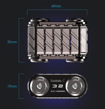 Giroscopio de Mano EDC Tank - Juguete Fidget Metálico Premium con Masaje de Dedos - Image 24