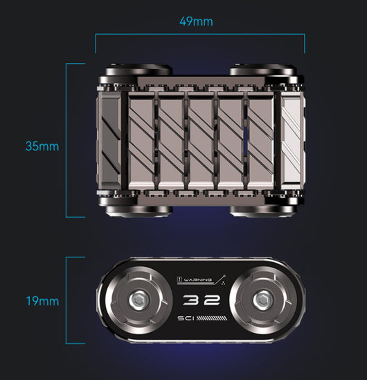 Giroscopio de Mano EDC Tank - Juguete Fidget Metálico Premium con Masaje de Dedos - Image 24