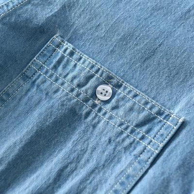 Camisa Chaqueta Denim de Algodón para Hombre - Estilo Verano - Image 16