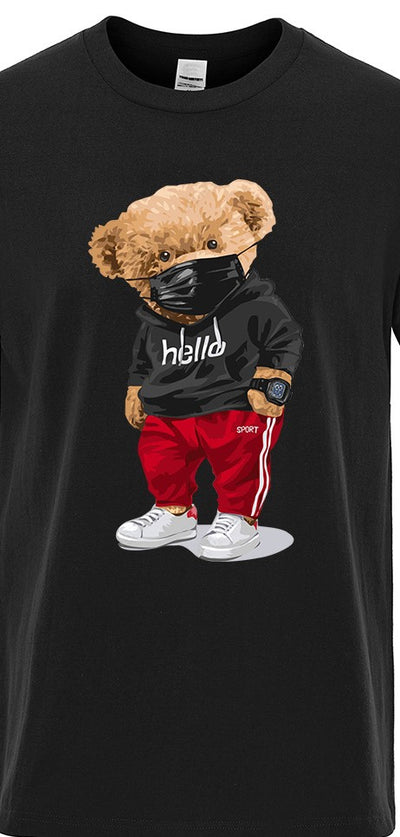 Playera Deportiva Estampado Oso para Hombre - Image 11