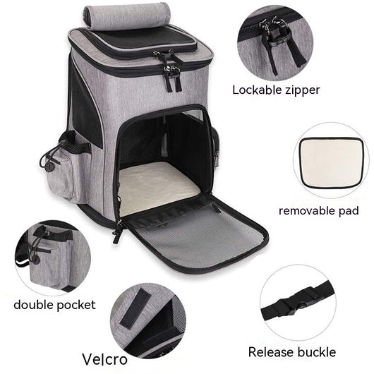 Mochila Transportadora Extensible para Mascotas - Gran Capacidad - Image 39