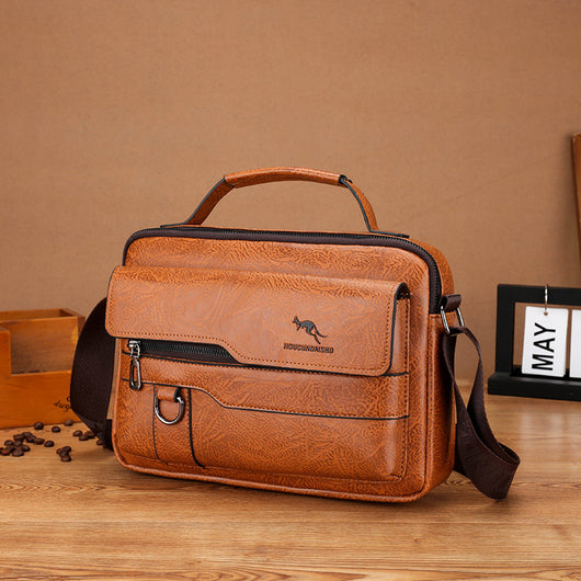 Bolsa Horizontal para Hombre - Bandolera de Cuero - Image 25