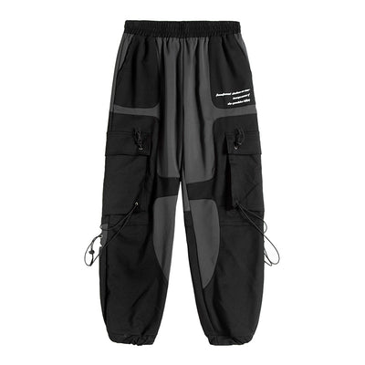 Pantalones Harem Funcionales Overol Viento Negro Marca Trend Fashion - Image 3