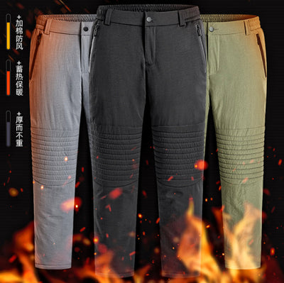 Pantalones Térmicos de Lana de Cordero y Algodón para Hombre - Invierno Resistente al Frío - Image 16