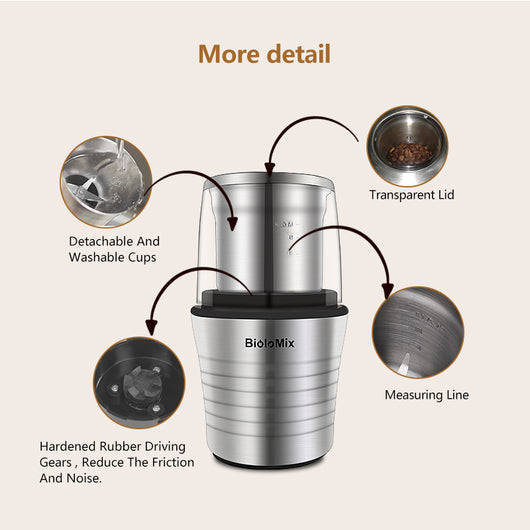 Molinillo de Café Dual para Granos Secos y Húmedos - Image 11