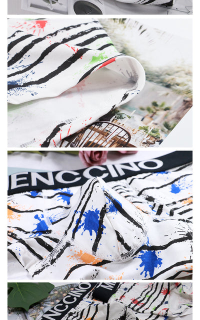 Bóxers Deportivos de Algodón Estampado Cintura Baja Transpirables - Image 16