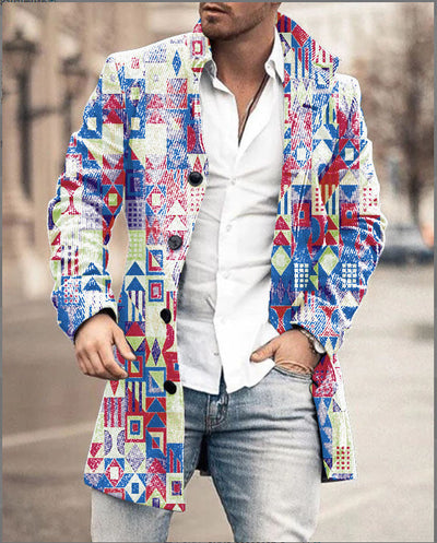 Abrigo Casual de Lana para Hombre con Cuello Alto y Bolsillos - Image 52