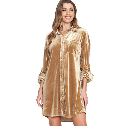 Falda Camisera de Terciopelo - Colección Otoño - Image 23