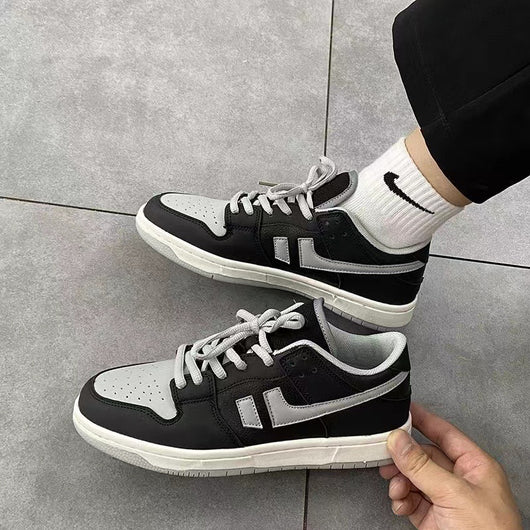 Zapatillas Plataforma Gris Oscuro para Skateboard - Sneaker Casual Trendy Versátil - Image 13