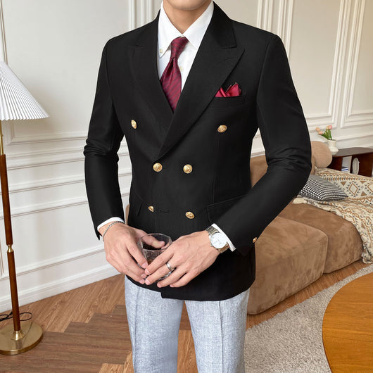 Saco Cruzado Slim Fit para Hombre - Estilo Casual Moderno - Image 12
