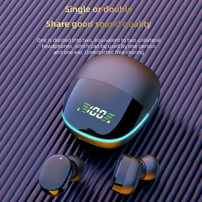 Auriculares Estéreo Bluetooth con Pantalla de Potencia - Image 10