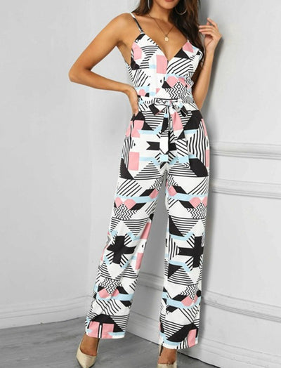 Jumpsuit Ancho con Tirantes Estampados - Image 12