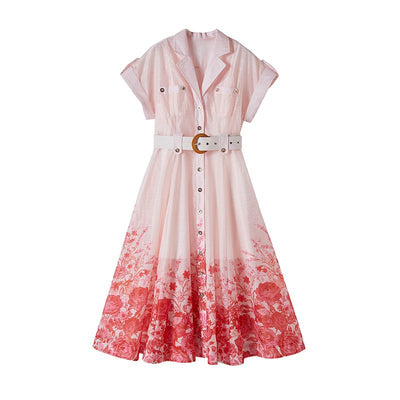 Vestido de Playa con Cuello Camisero y Estampado Veraniego - Image 12