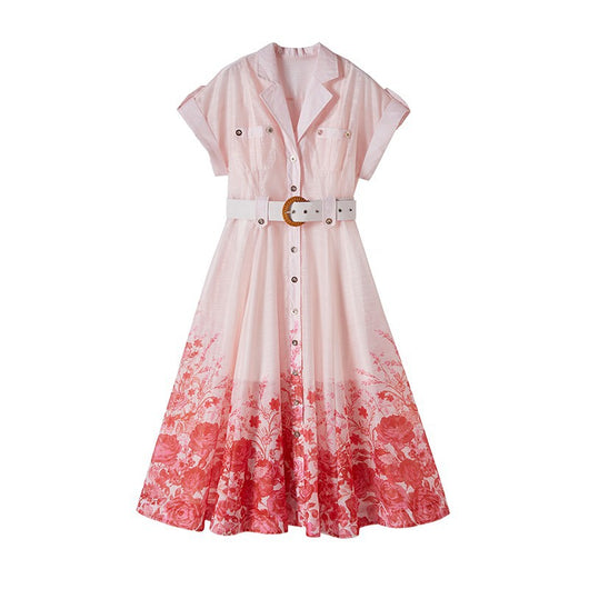Vestido de Playa con Cuello Camisero y Estampado Veraniego - Image 18