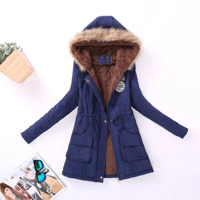 Chaqueta Acolchada Talla Grande Otoño-Invierno con Capucha - Image 29