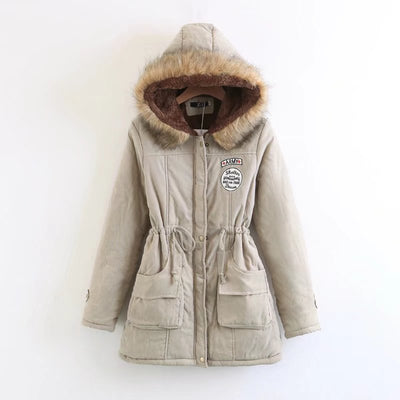 Chaqueta Acolchada Talla Grande Otoño-Invierno con Capucha - Image 33