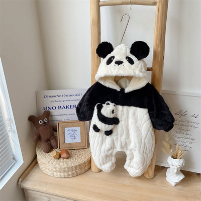 Mameluco Térmico para Bebé Panda Menor con Capucha y Forro Polar - Image 9